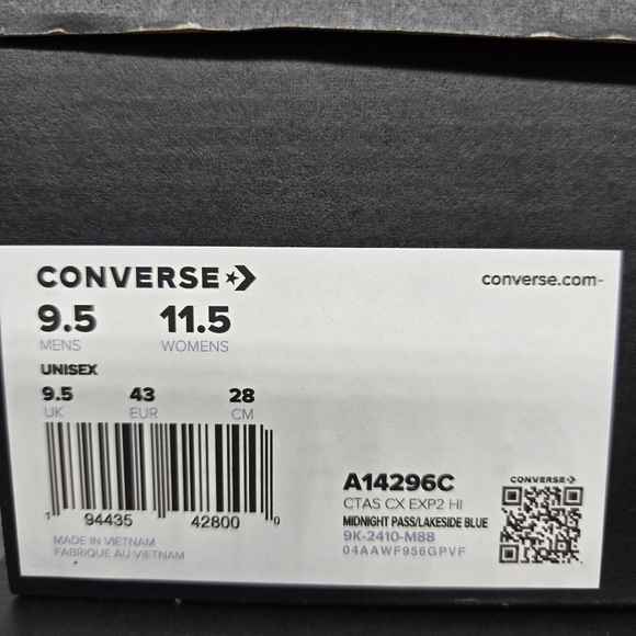 Converse Chuck Taylor All Star CX EXP2 High \'Midnight Pass\' Men\'s Shoes Size 9.5 main image 4